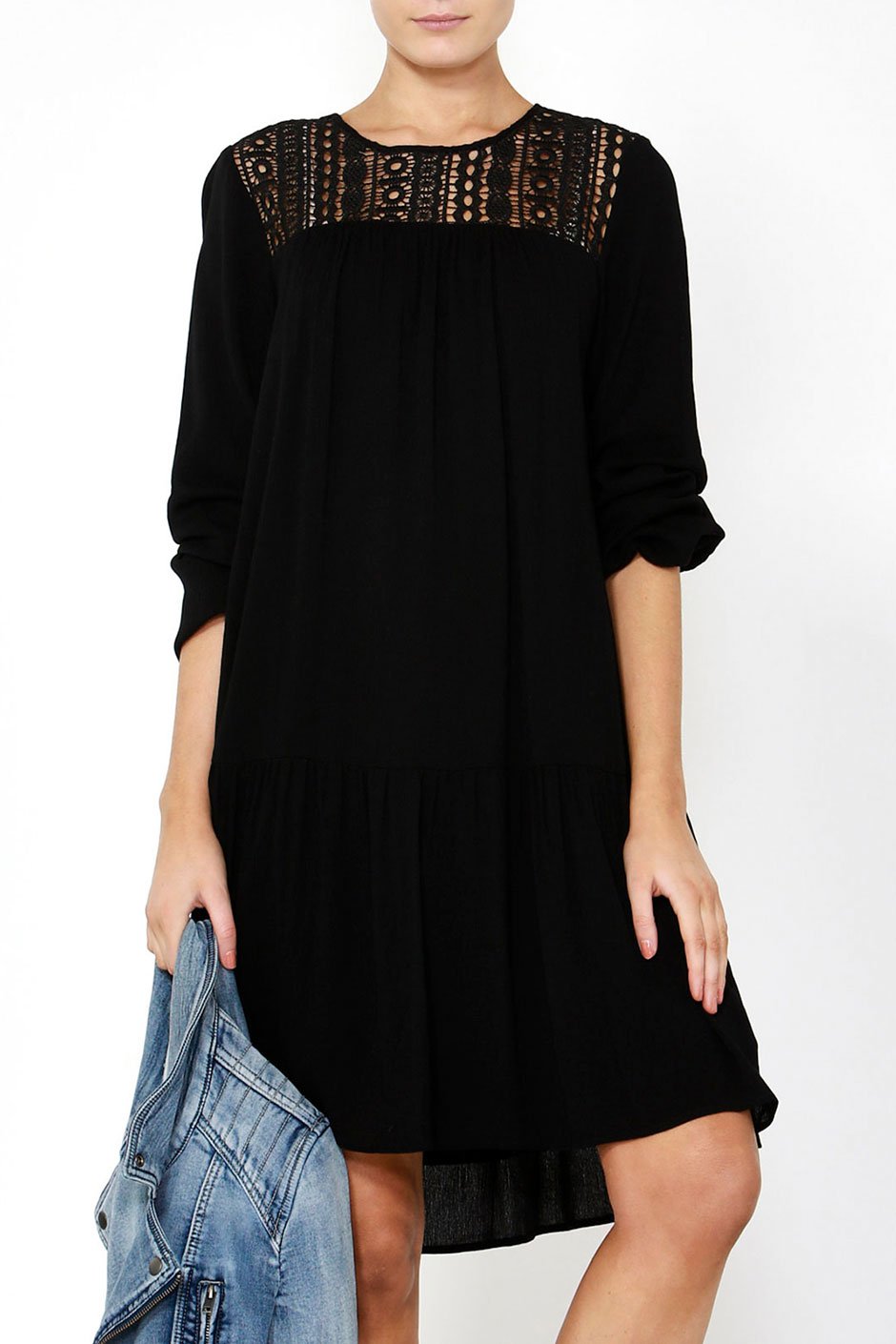 [TEST] Meegan Lace Yoke Dress