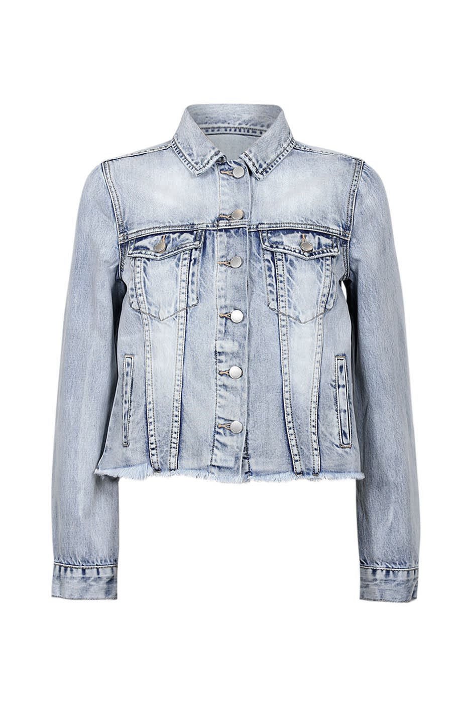 [TEST] Nina Raw Hem Denim Jacket
