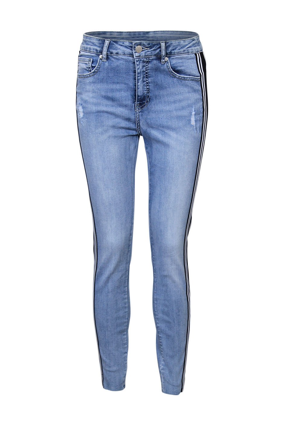 [TEST] Luxe Stripe Indigo Skinny Jean