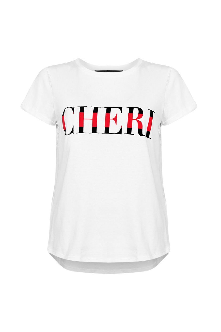 [TEST] Cheri Stripe Text Tee