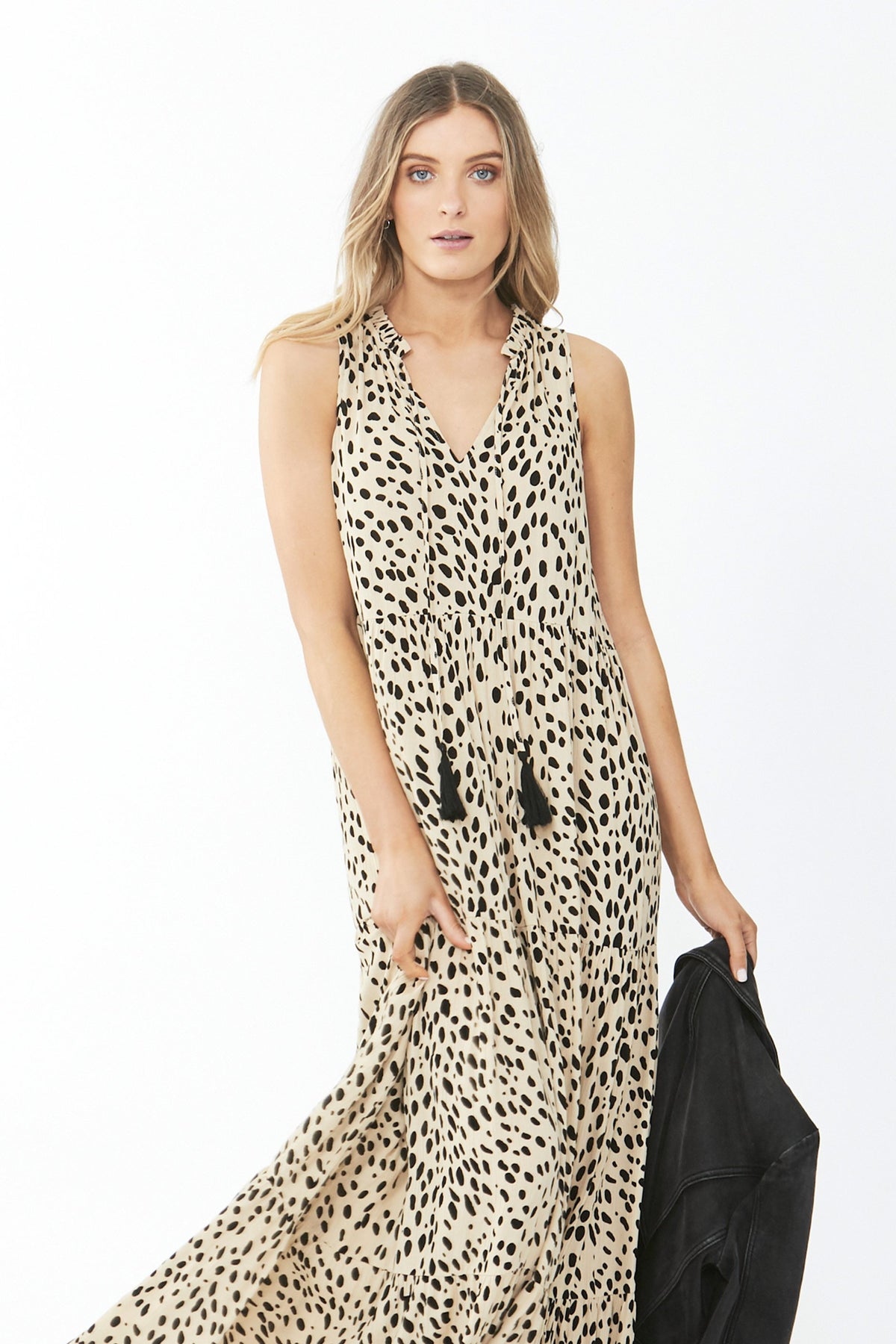 [TEST] Lara Tie Front Maxi Dress