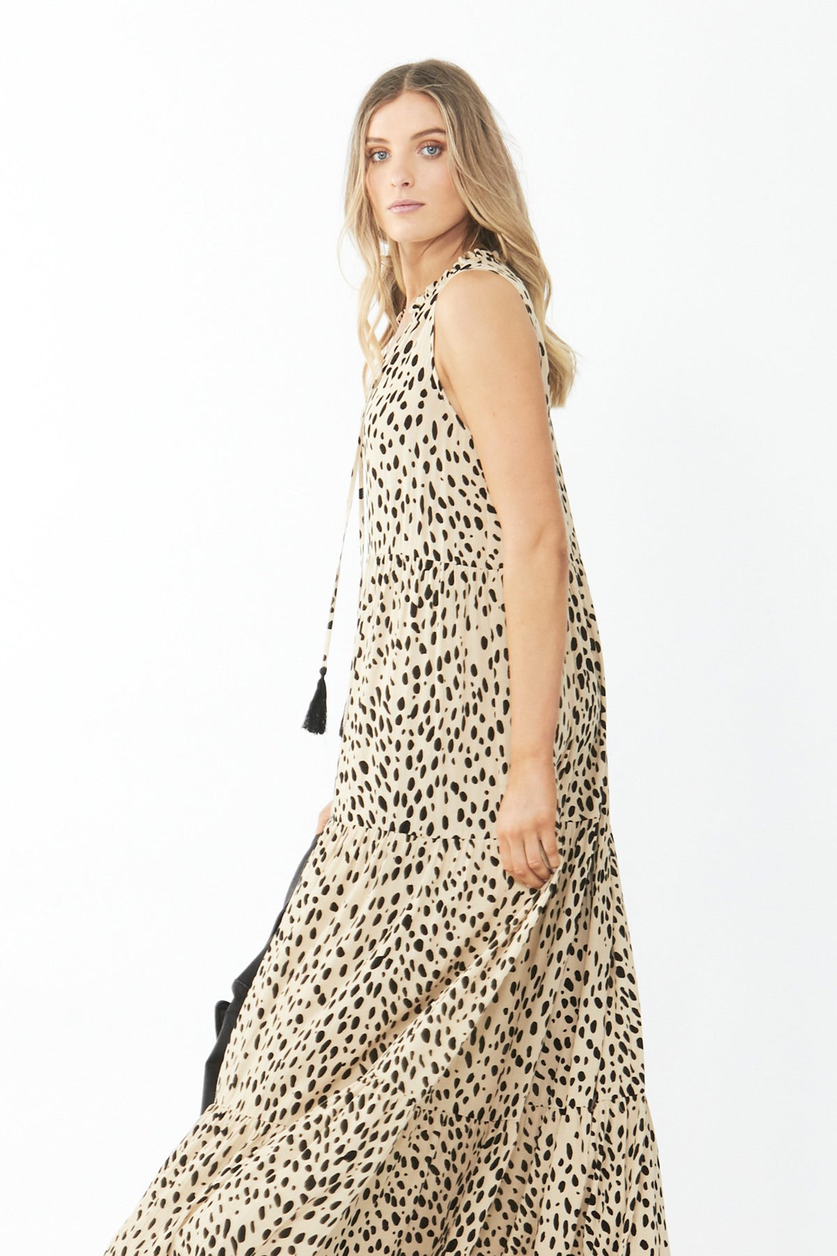 [TEST] Lara Tie Front Maxi Dress
