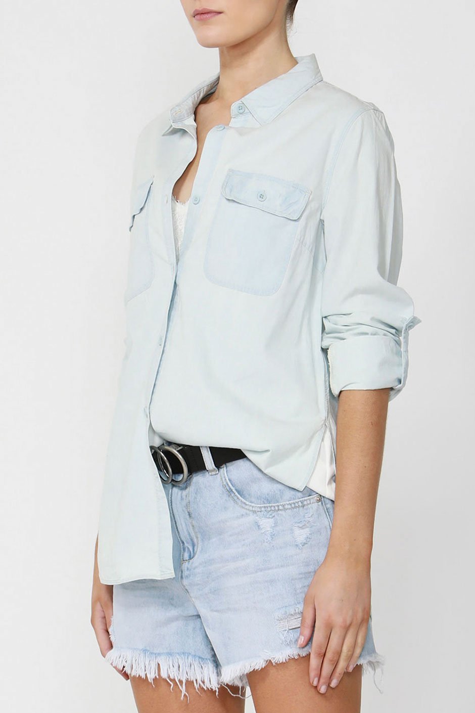 [TEST] Cassie Cotton Chambray Shirt