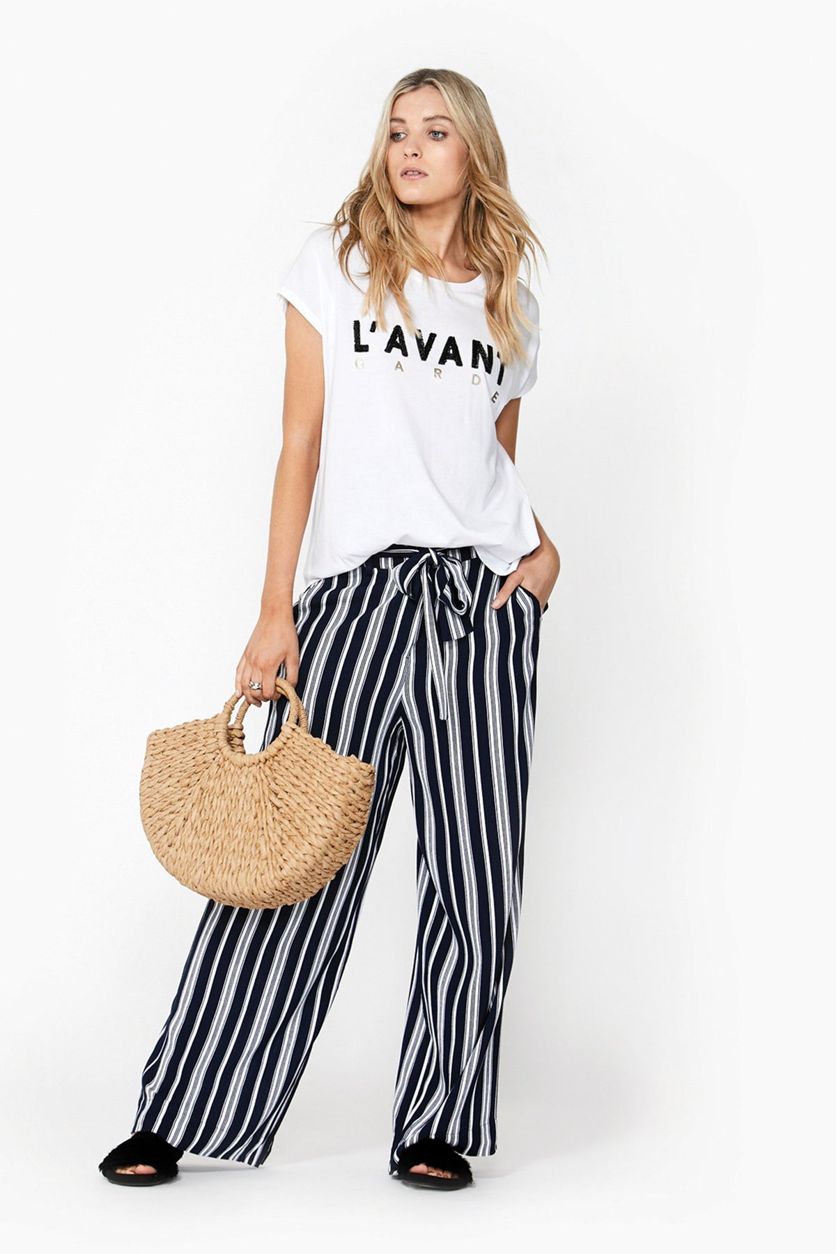 [TEST] Julia Stripe Wide Leg Pant