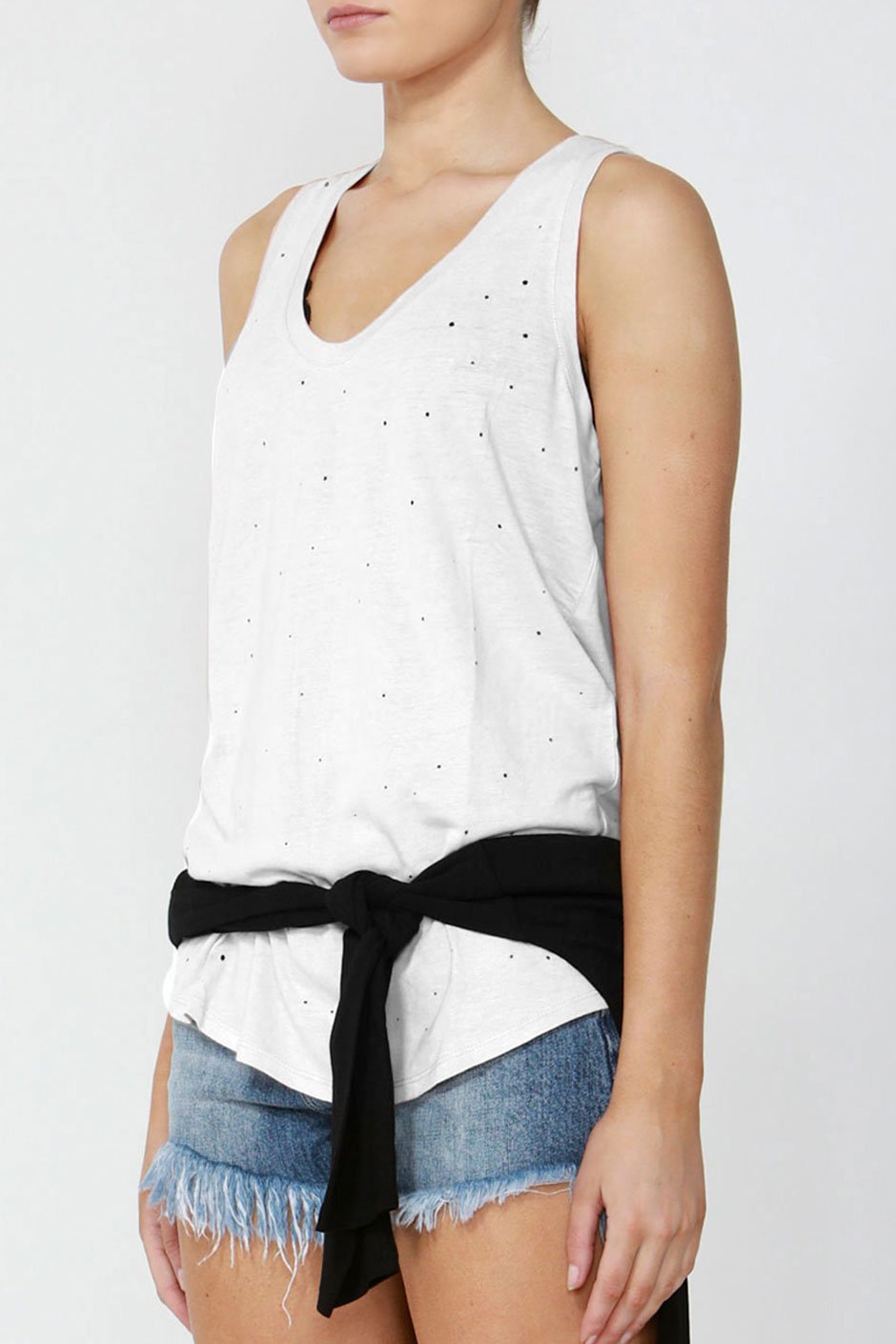[TEST] Luxe Distressed Linen Tank