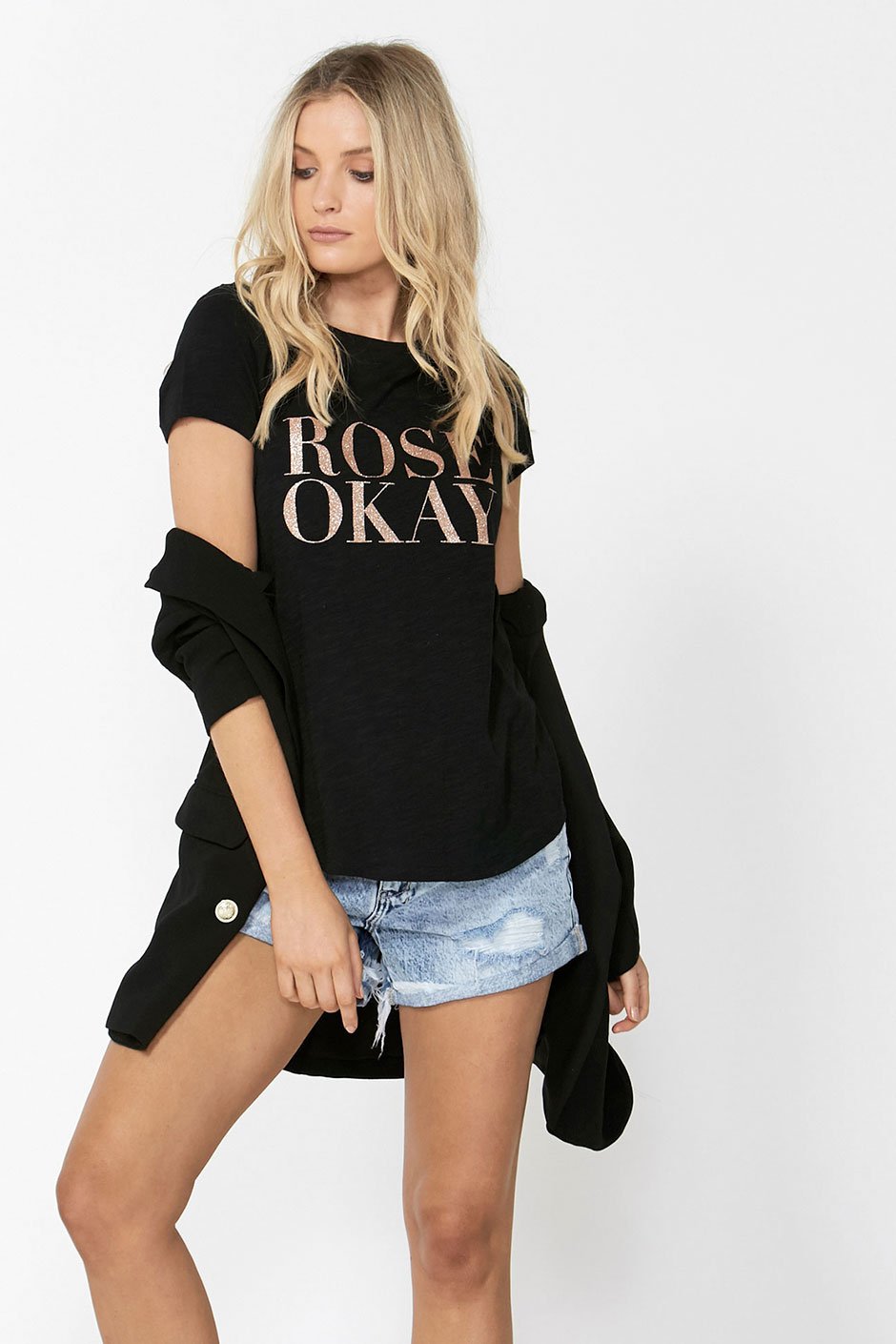 [TEST] Rose Okay Glitter Tee