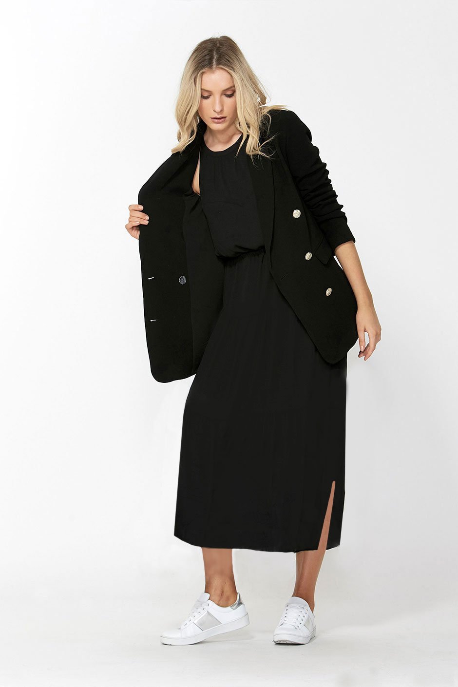 [TEST] Avery Shirred Waist Midi Dress