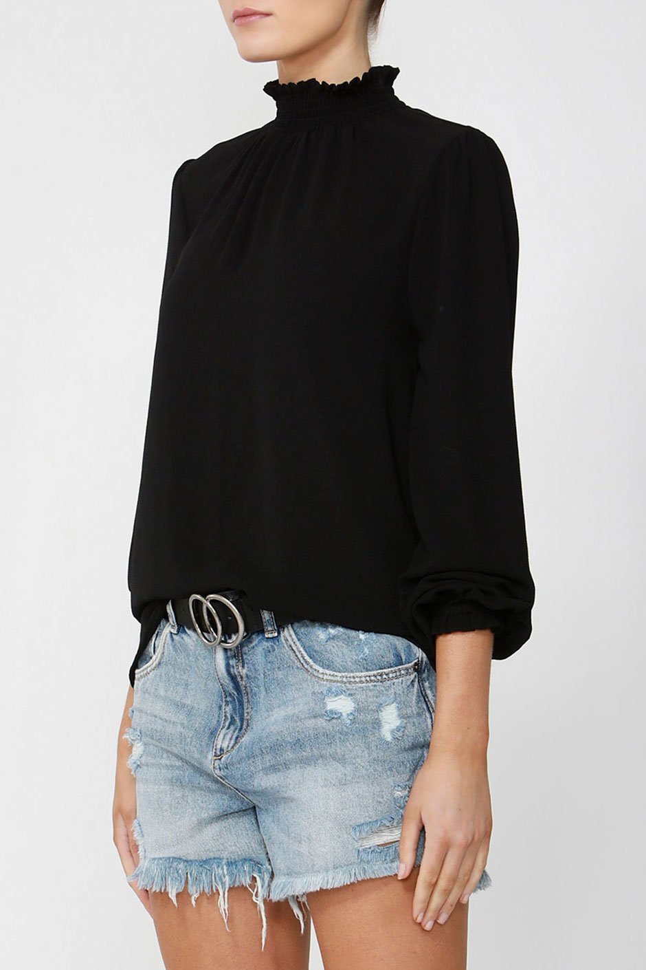 [TEST] Lily High Neck Blouse