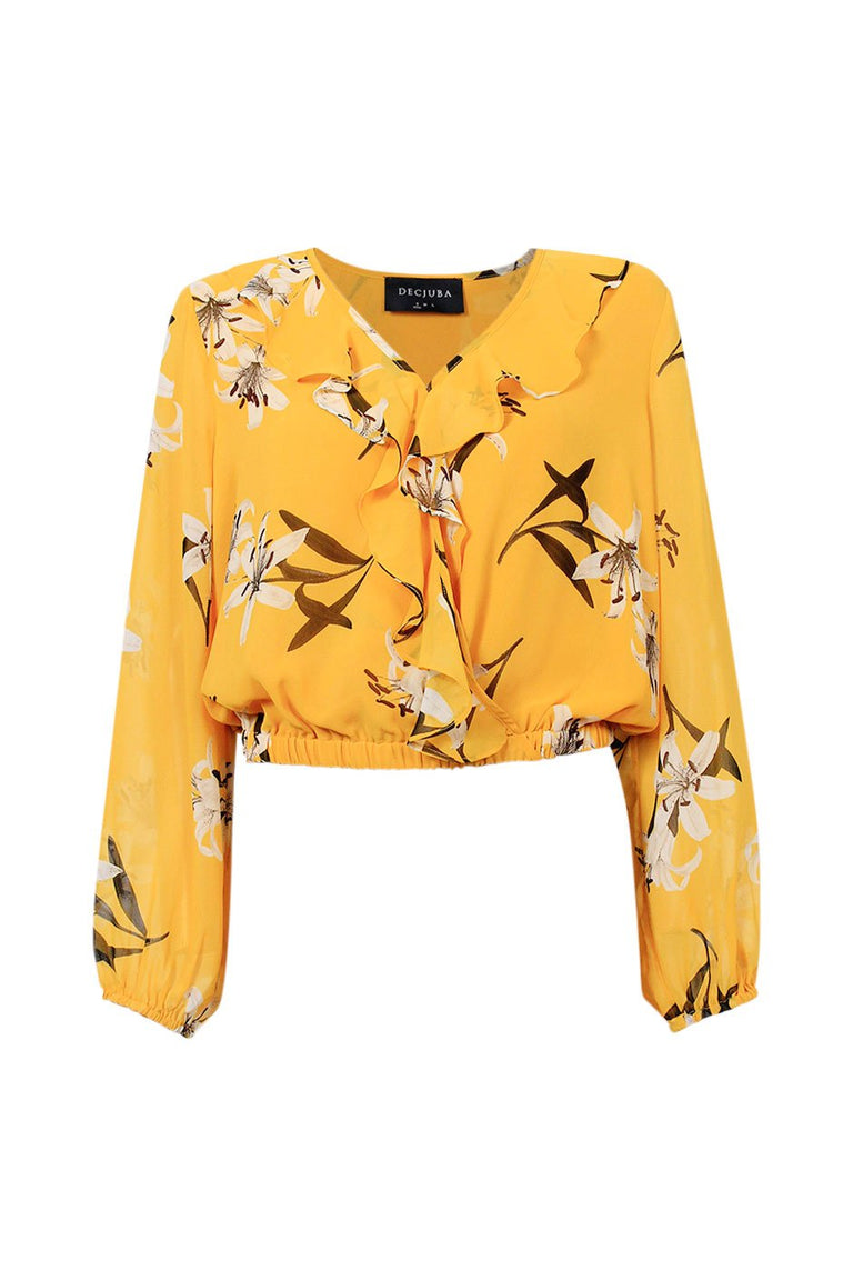 [TEST] Ophelia Printed Wrap Blouse