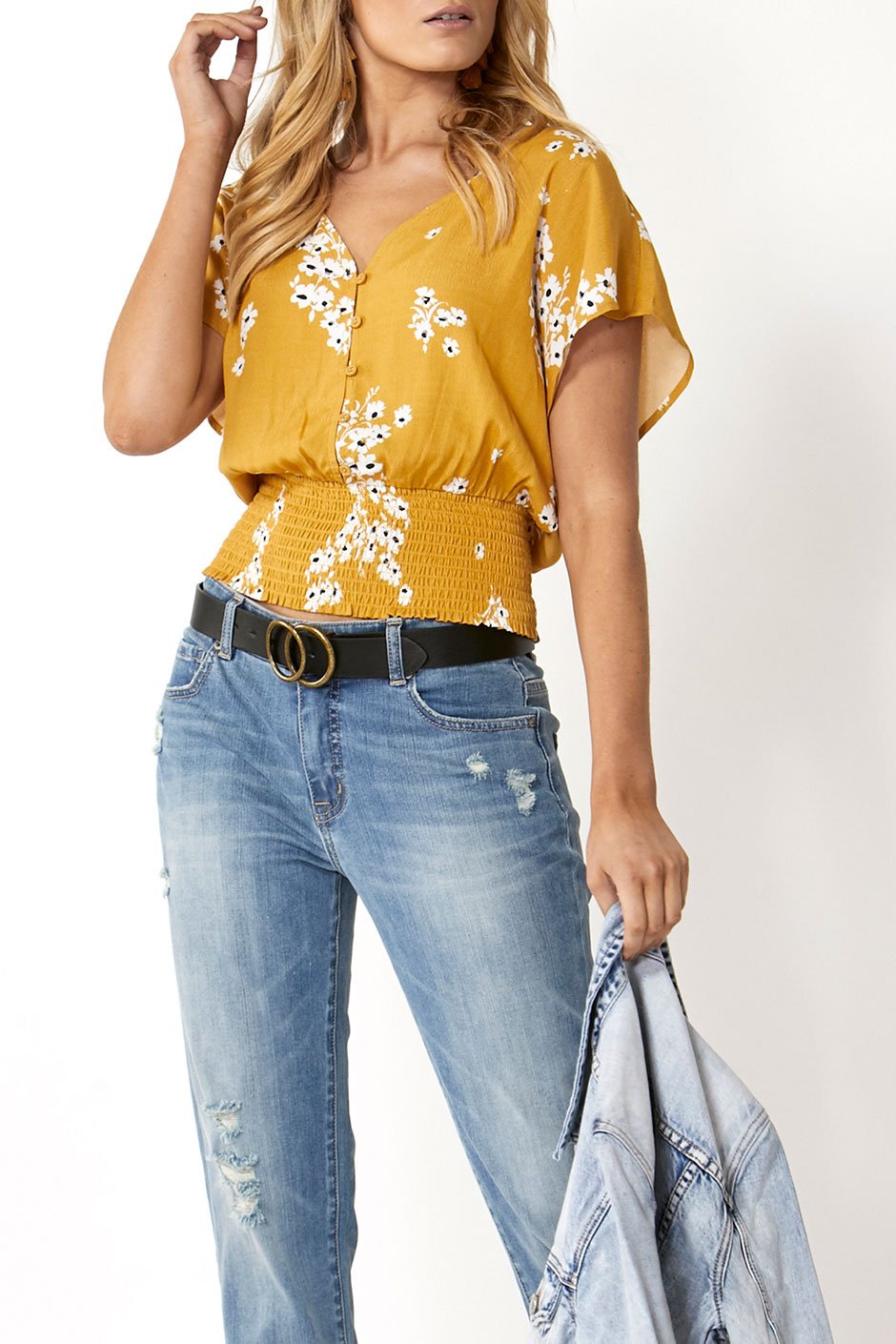 [TEST] Evelyn Button Front Blouse