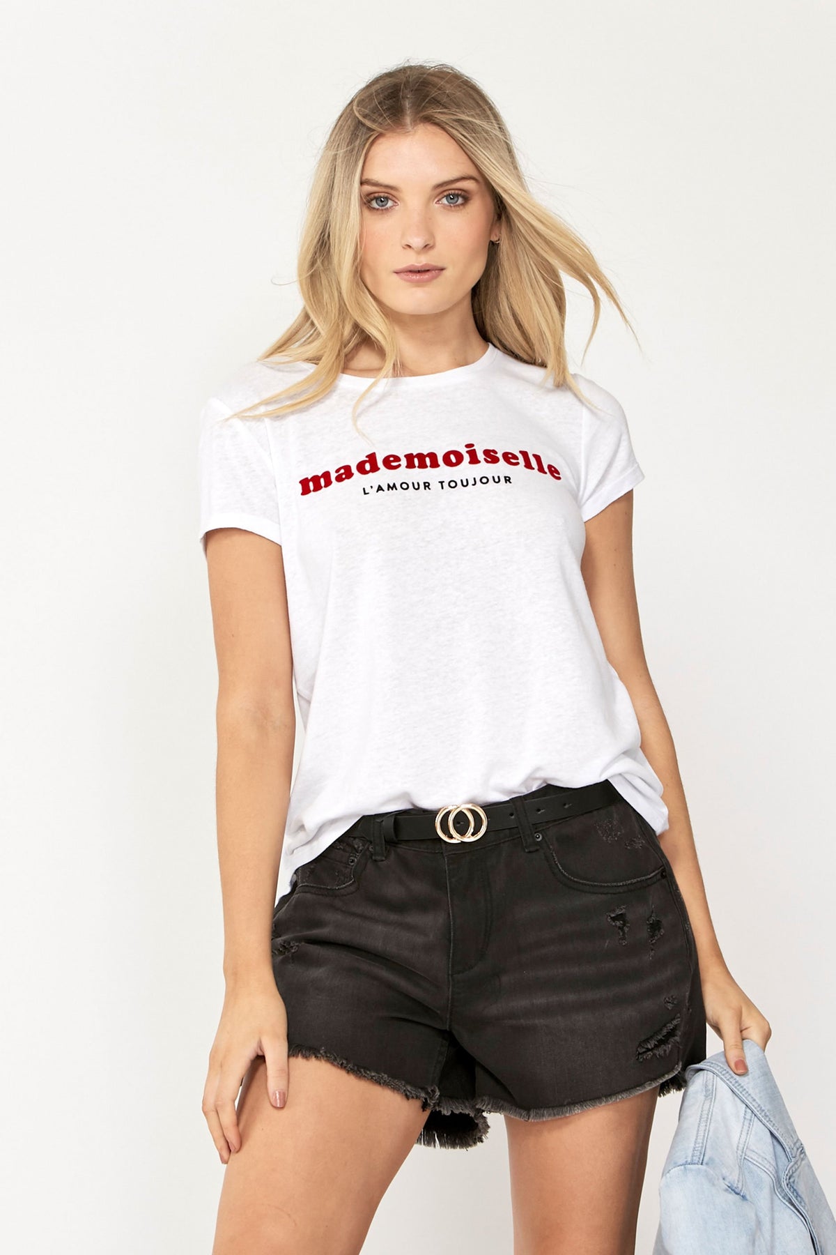 [TEST] Mademoiselle Flocked Tee