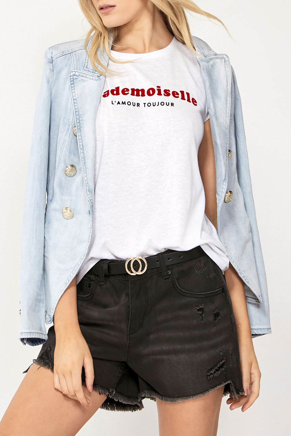 [TEST] Mademoiselle Flocked Tee