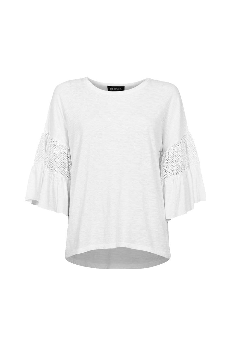 [TEST] Alia Lace Ruffle Tee