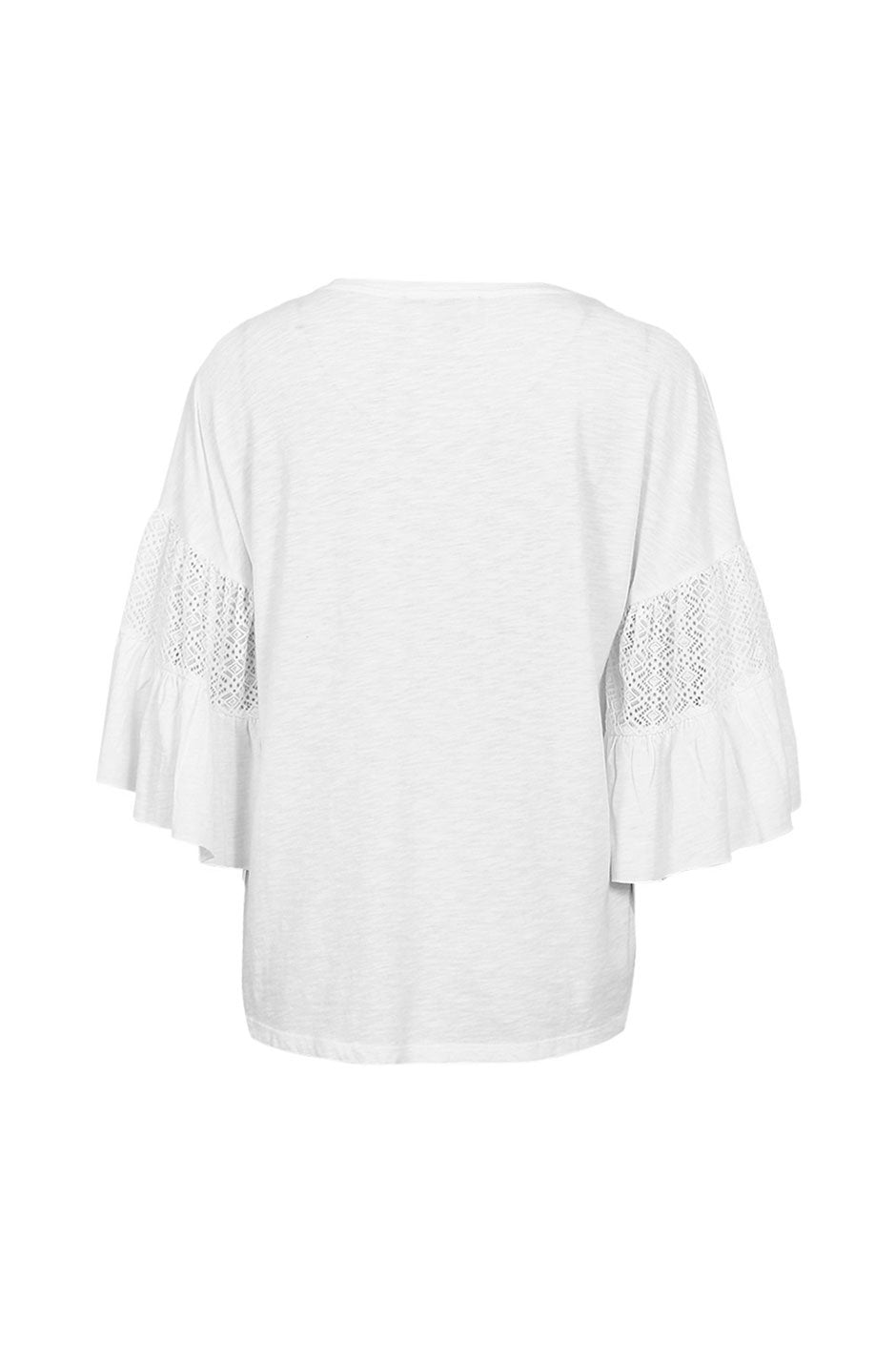 [TEST] Alia Lace Ruffle Tee