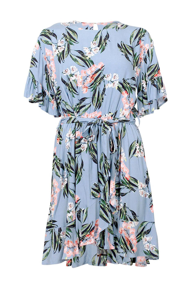 [TEST] Lottie Ruffle Wrap Dress