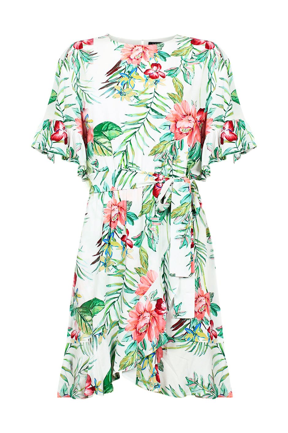 [TEST] Lottie Ruffle Wrap Dress
