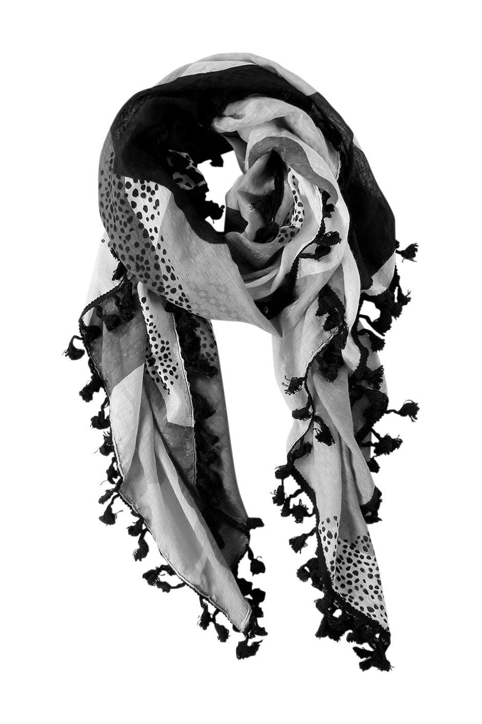[TEST] Speckled Tassel Scarf