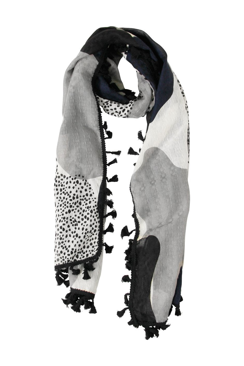 [TEST] Speckled Tassel Scarf