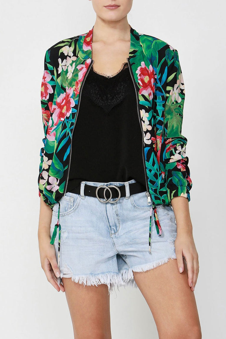 [TEST] Alycia Printed Bomber