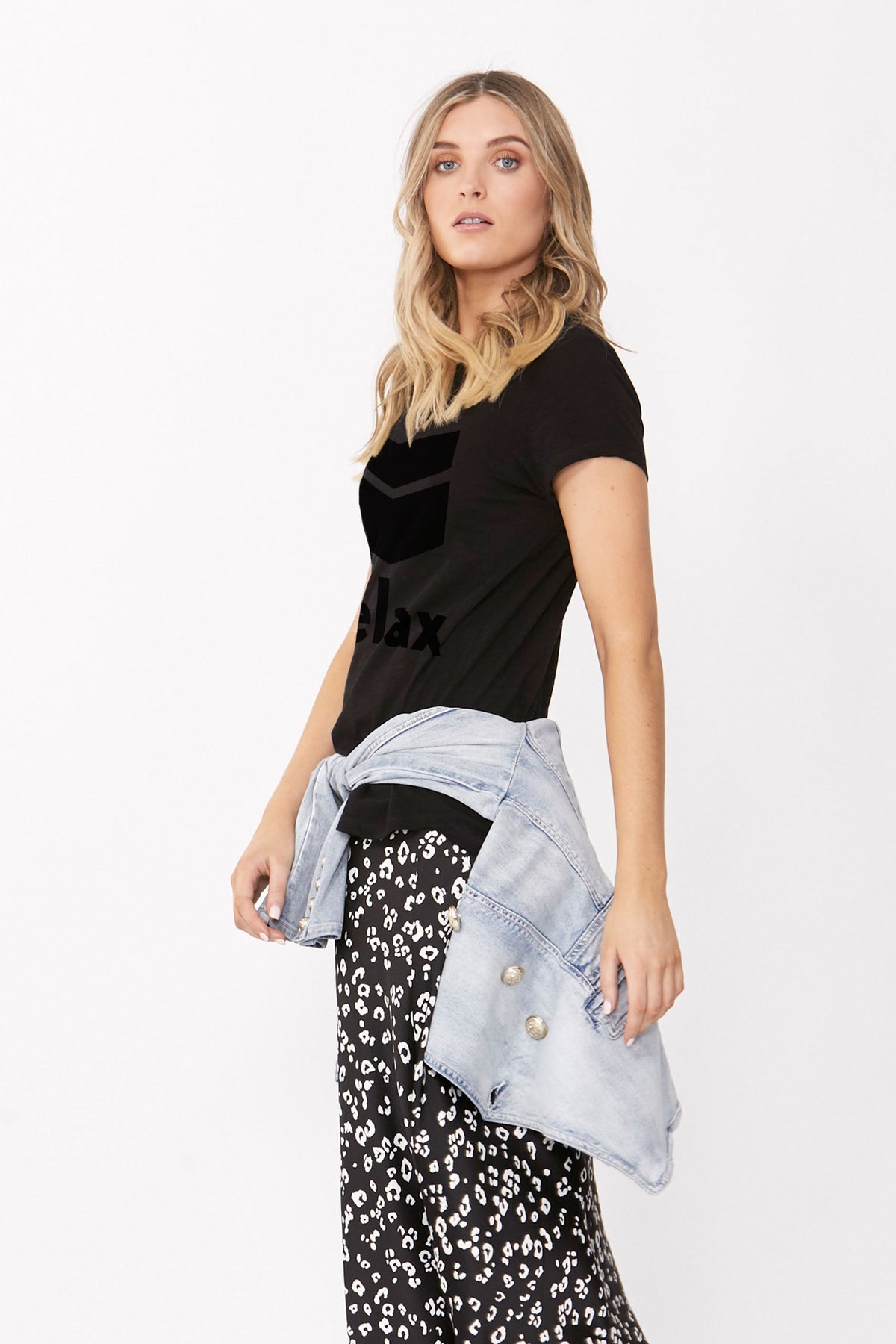 [TEST] Relax Flocked Tee