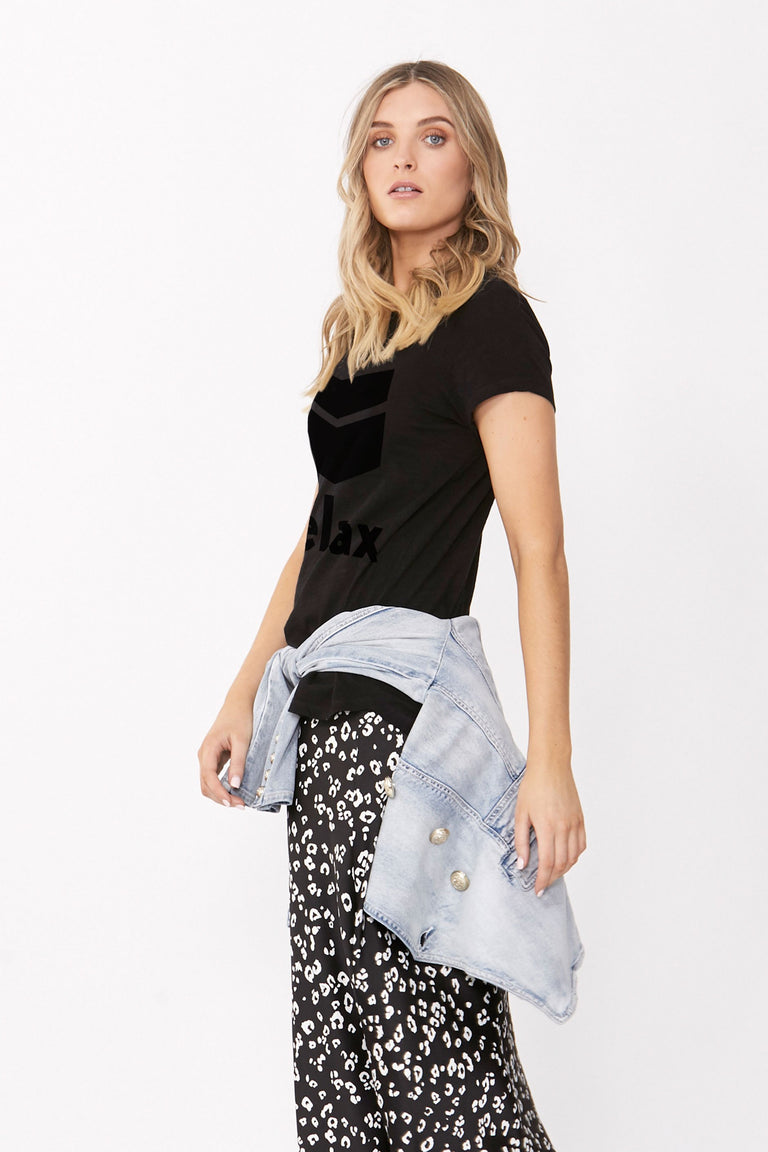 [TEST] Relax Flocked Tee