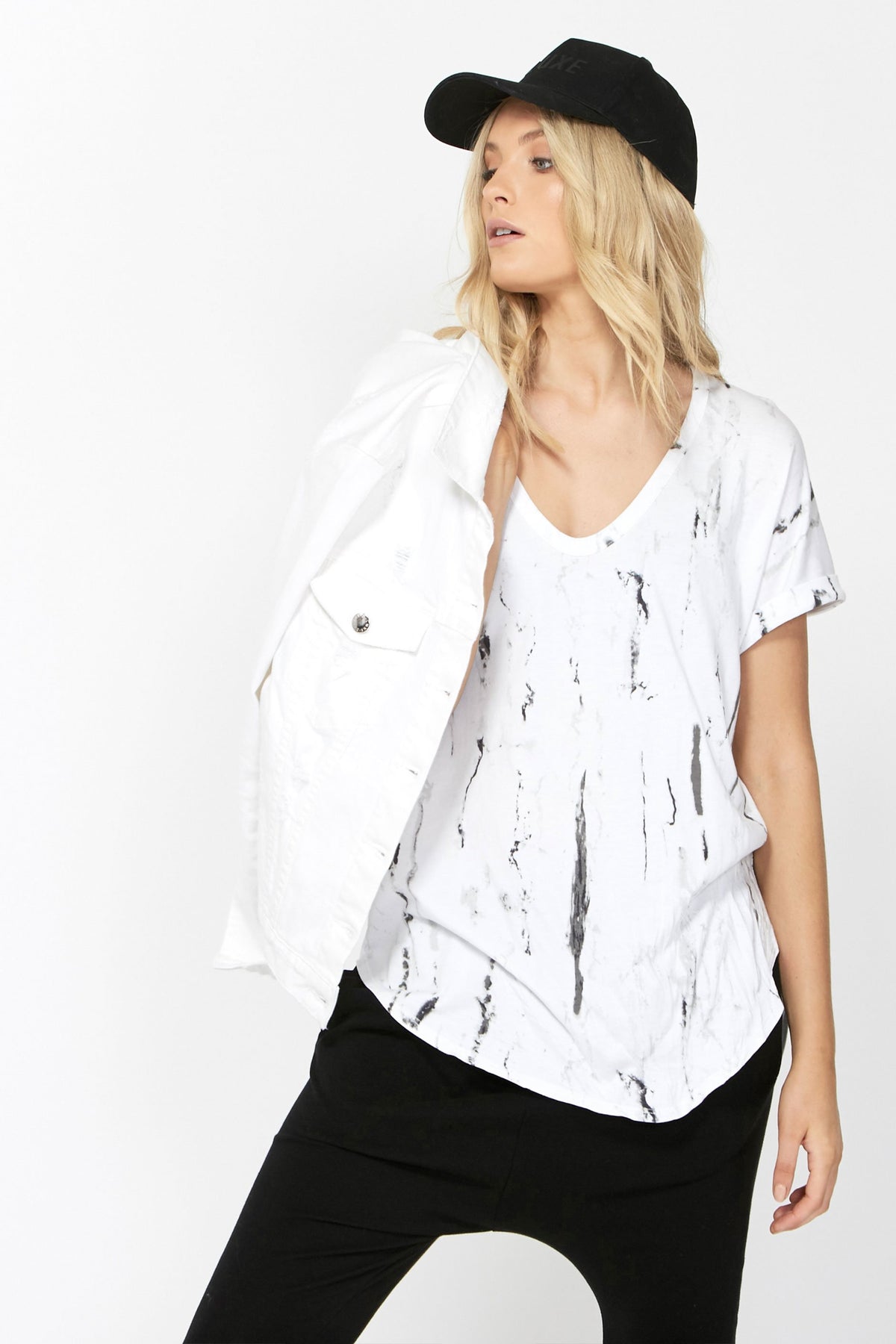 [TEST] Luxe Printed Boyfriend Tee