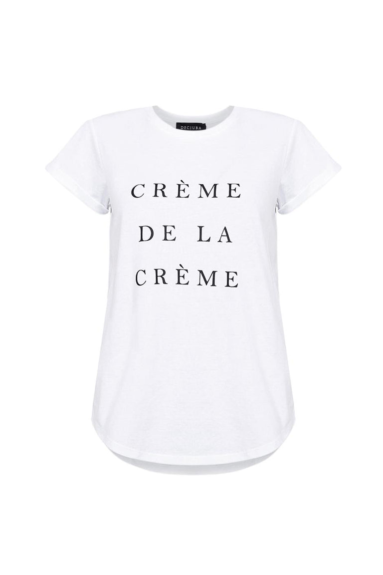 [TEST] Creme Text Tee
