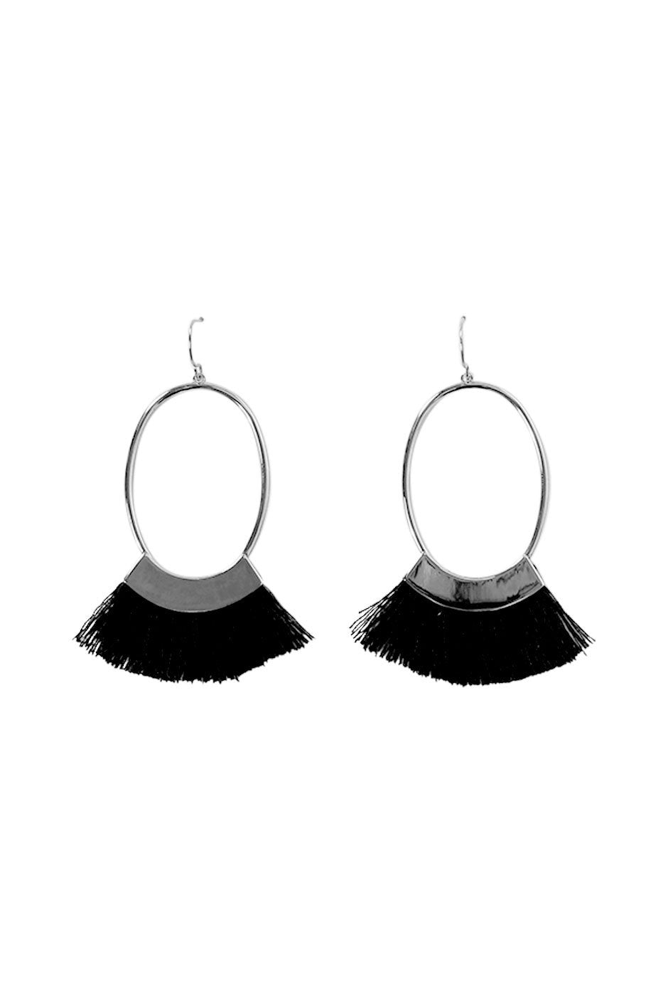 [TEST] Hoop Drop Tassel Earring