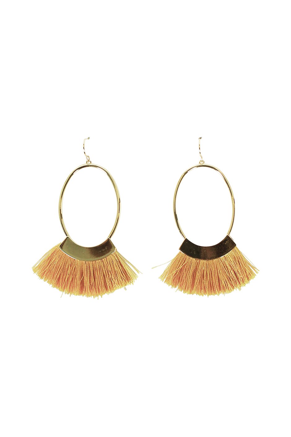 [TEST] Hoop Drop Tassel Earring