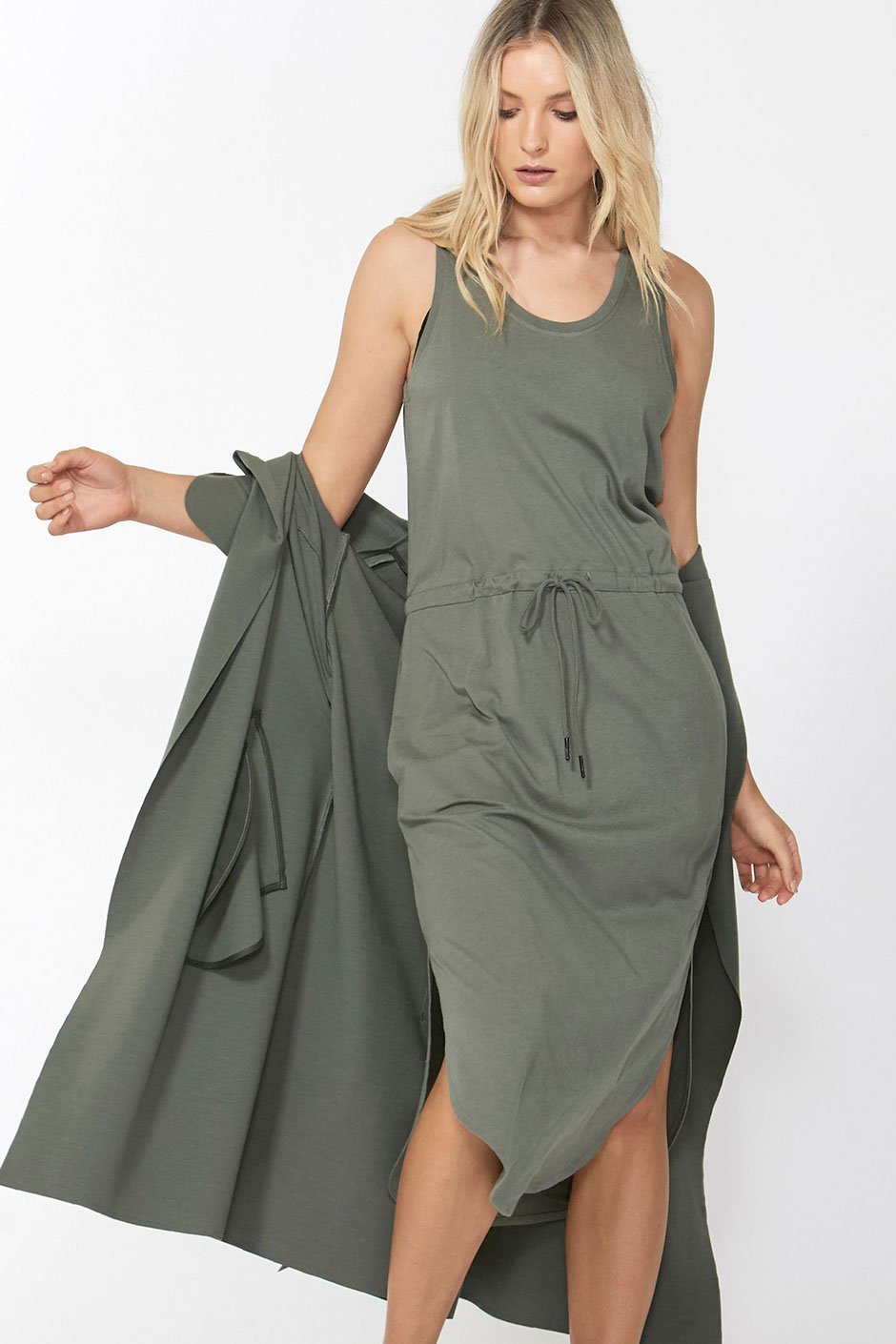 [TEST] D-Luxe Drawstring Midi Dress
