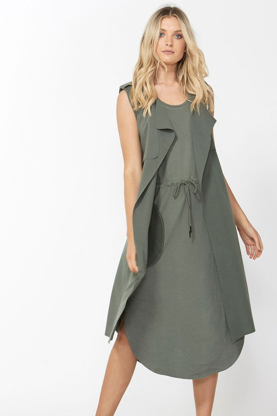 [TEST] D-Luxe Drawstring Midi Dress