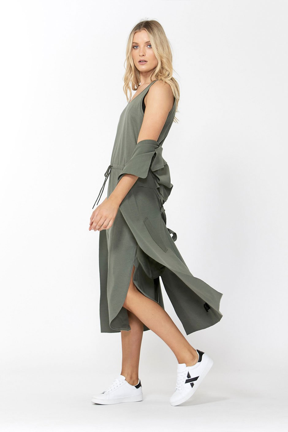 [TEST] D-Luxe Drawstring Midi Dress