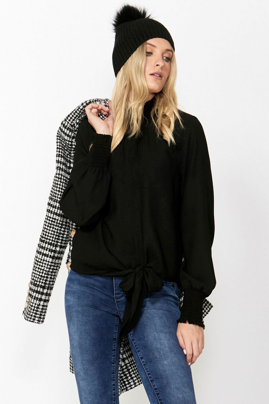 [TEST] Melody Tie Front Blouse