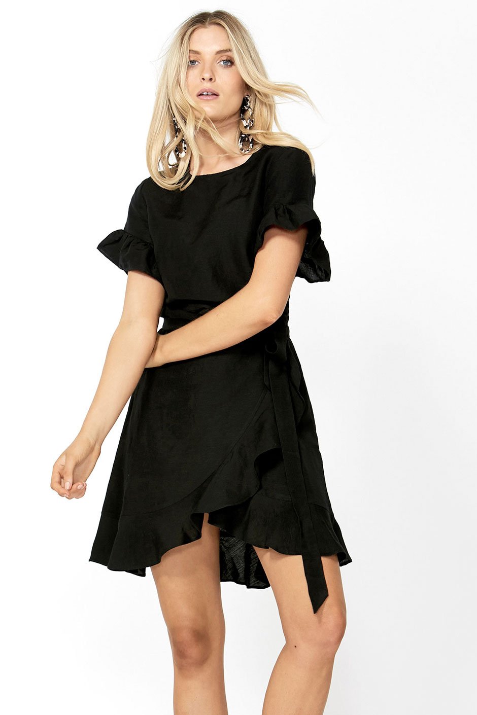 [TEST] Maya Ruffle Wrap Dress