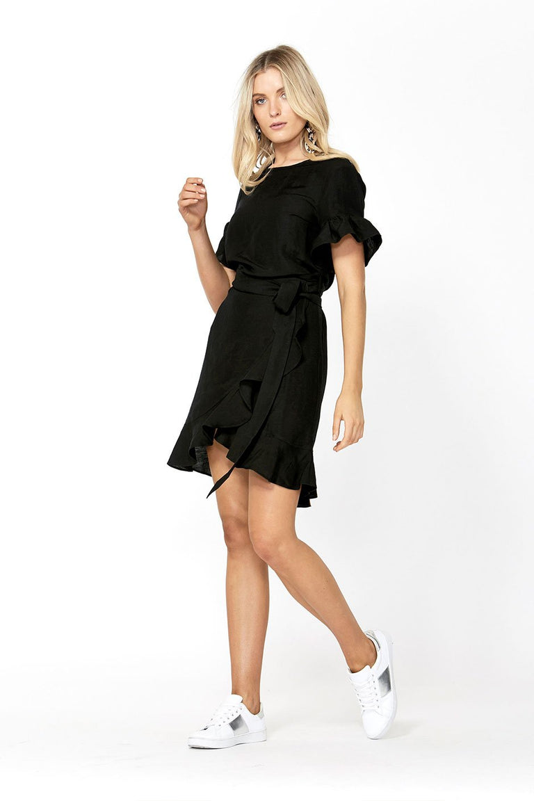 [TEST] Maya Ruffle Wrap Dress