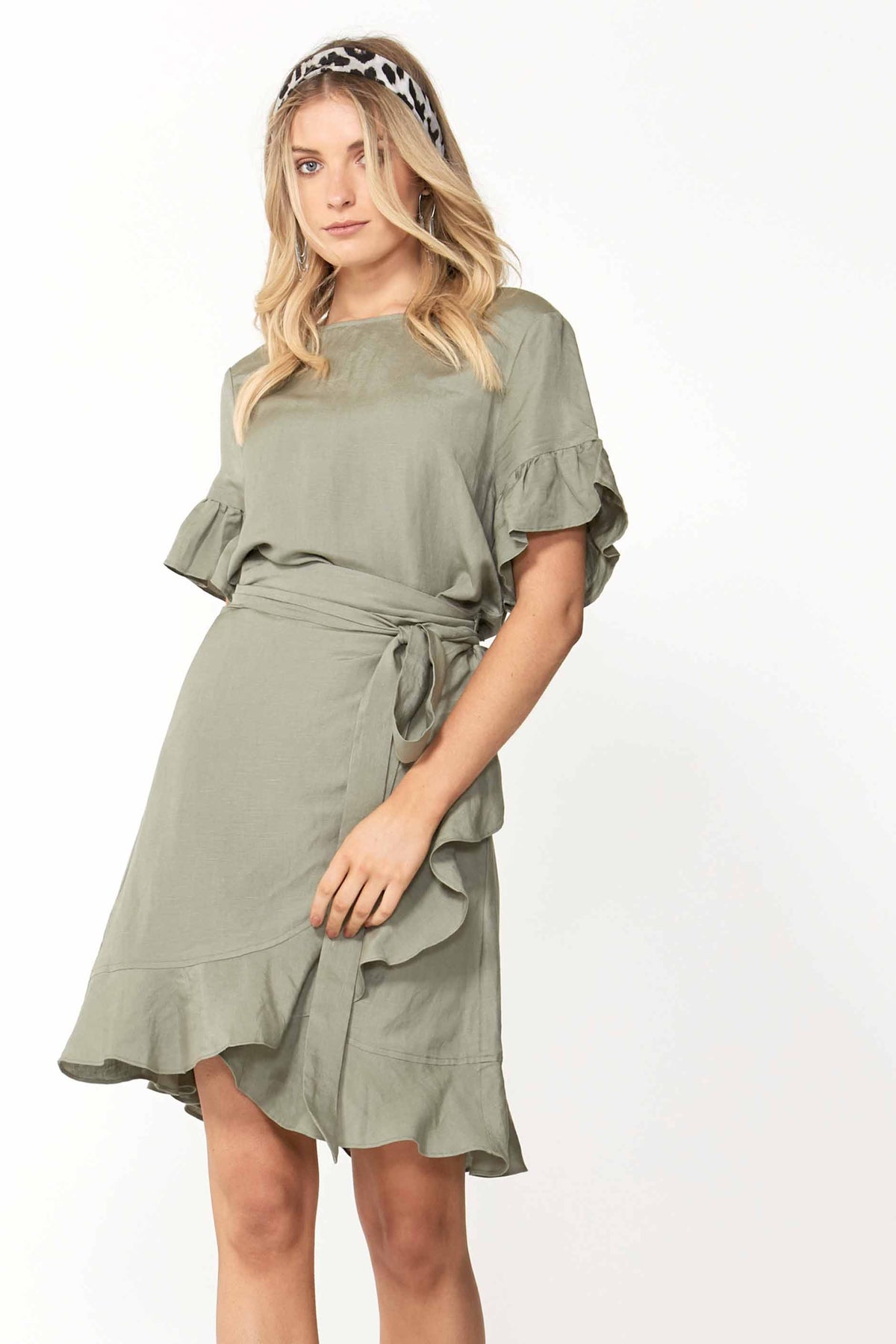 [TEST] Maya Ruffle Wrap Dress