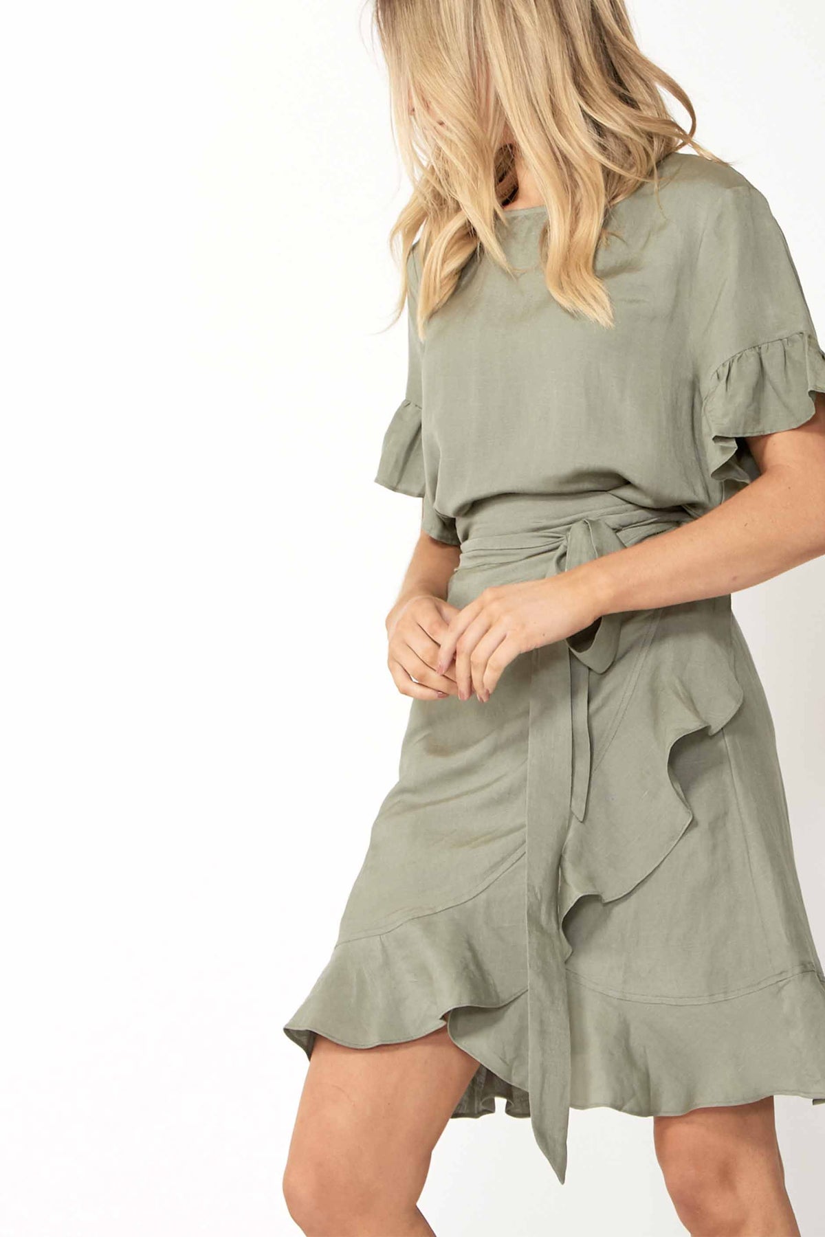 [TEST] Maya Ruffle Wrap Dress