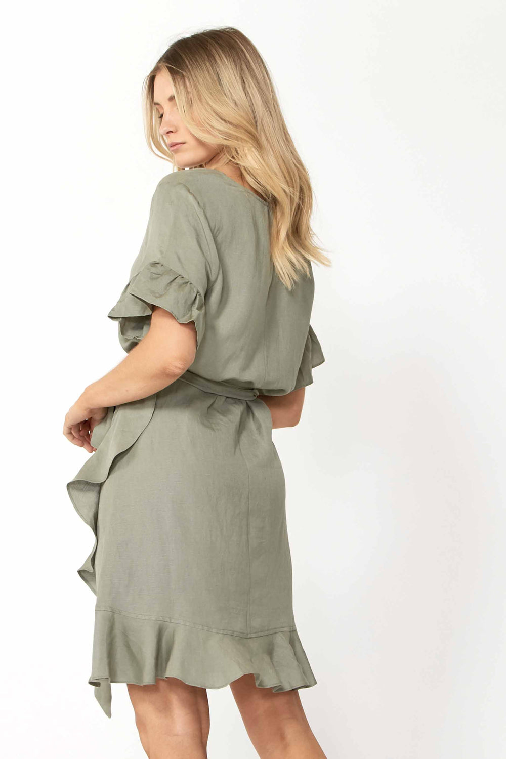 [TEST] Maya Ruffle Wrap Dress