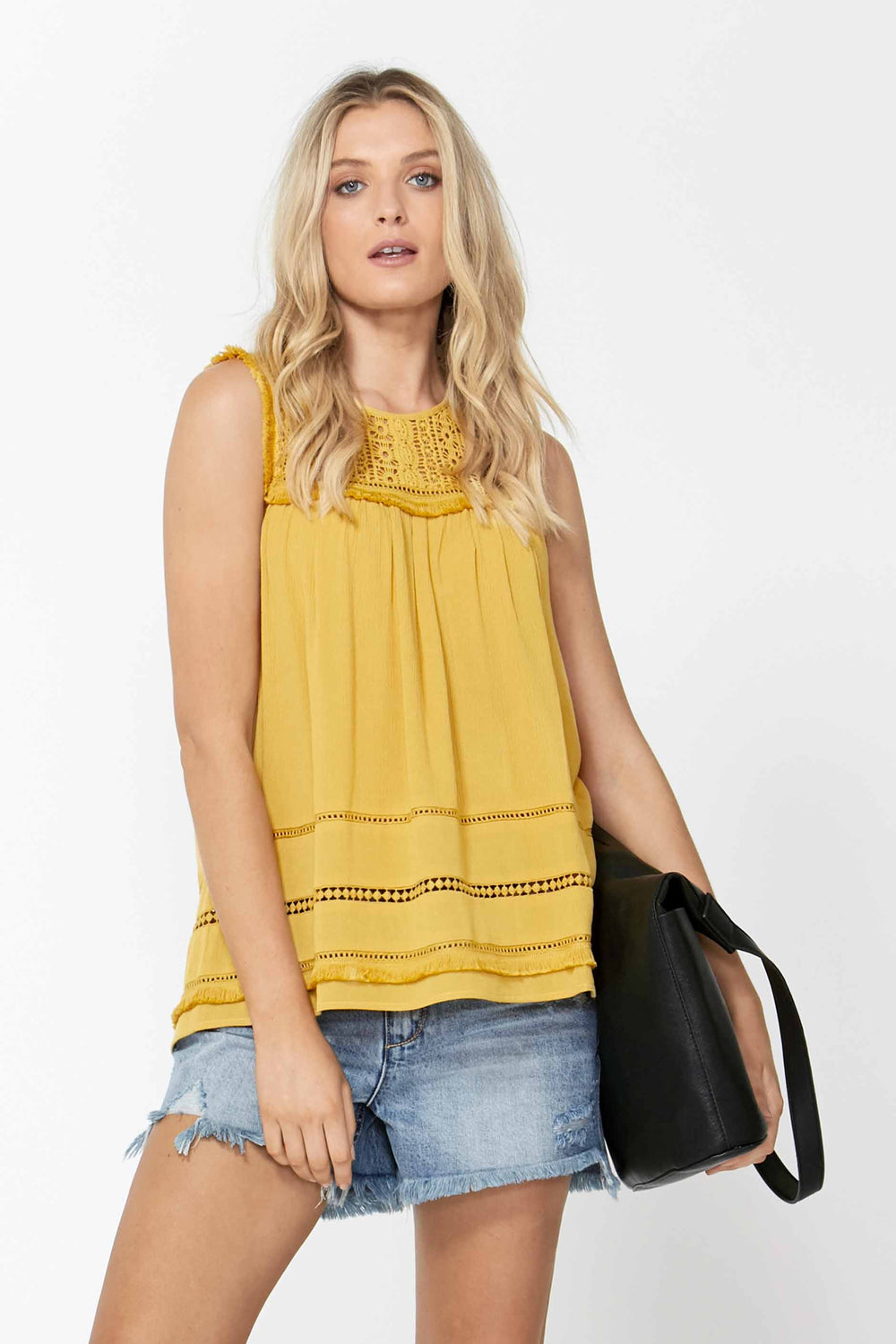 [TEST] Karmen Lace Yoke Top