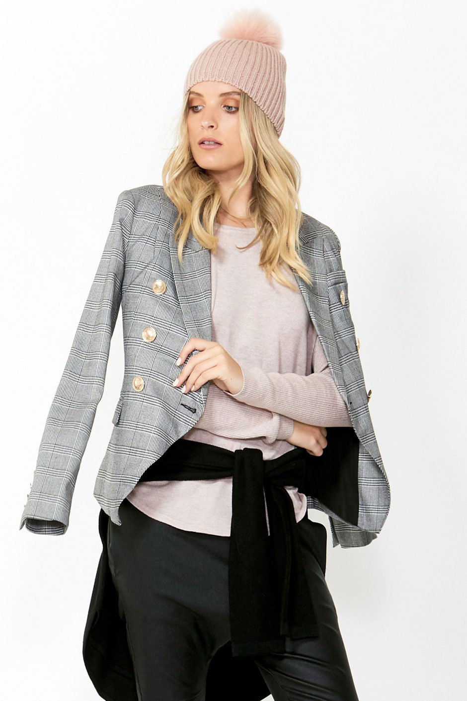 [TEST] Carly Check Blazer