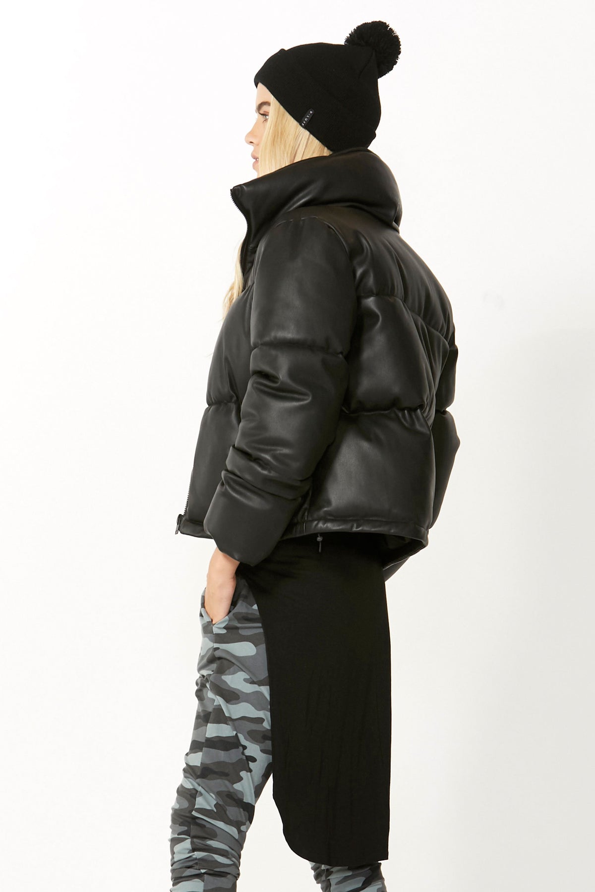 [TEST] Luxe PU Puffer Jacket