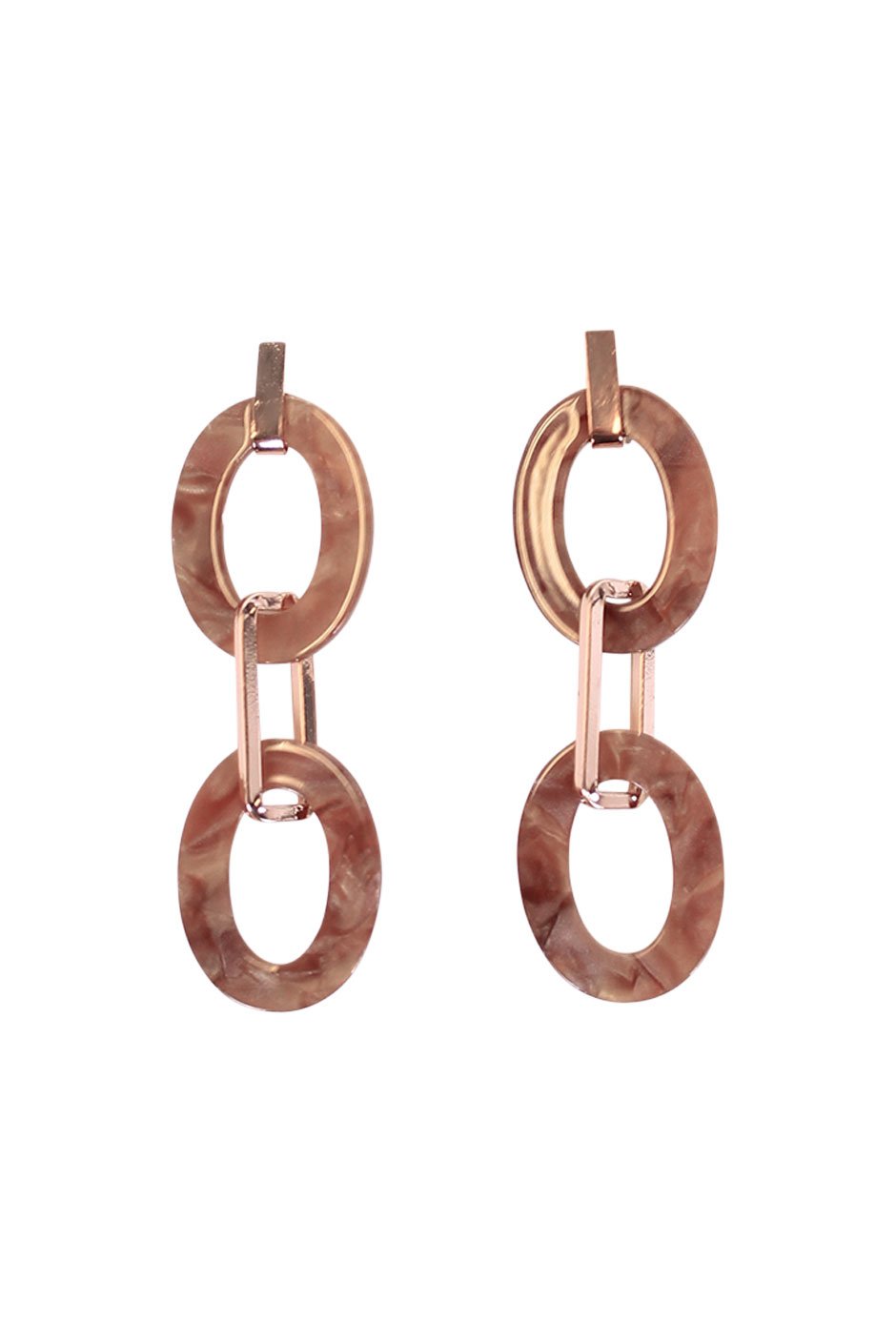[TEST] Kacy Resin Oval Bar Earrings