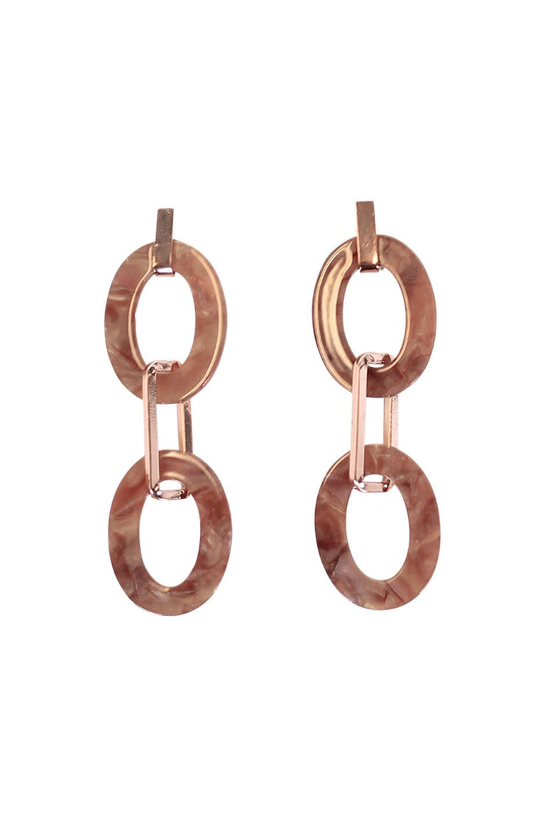 [TEST] Kacy Resin Oval Bar Earrings