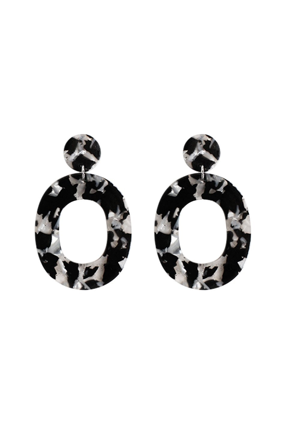 [TEST] Lisa Resin Oval Earrings