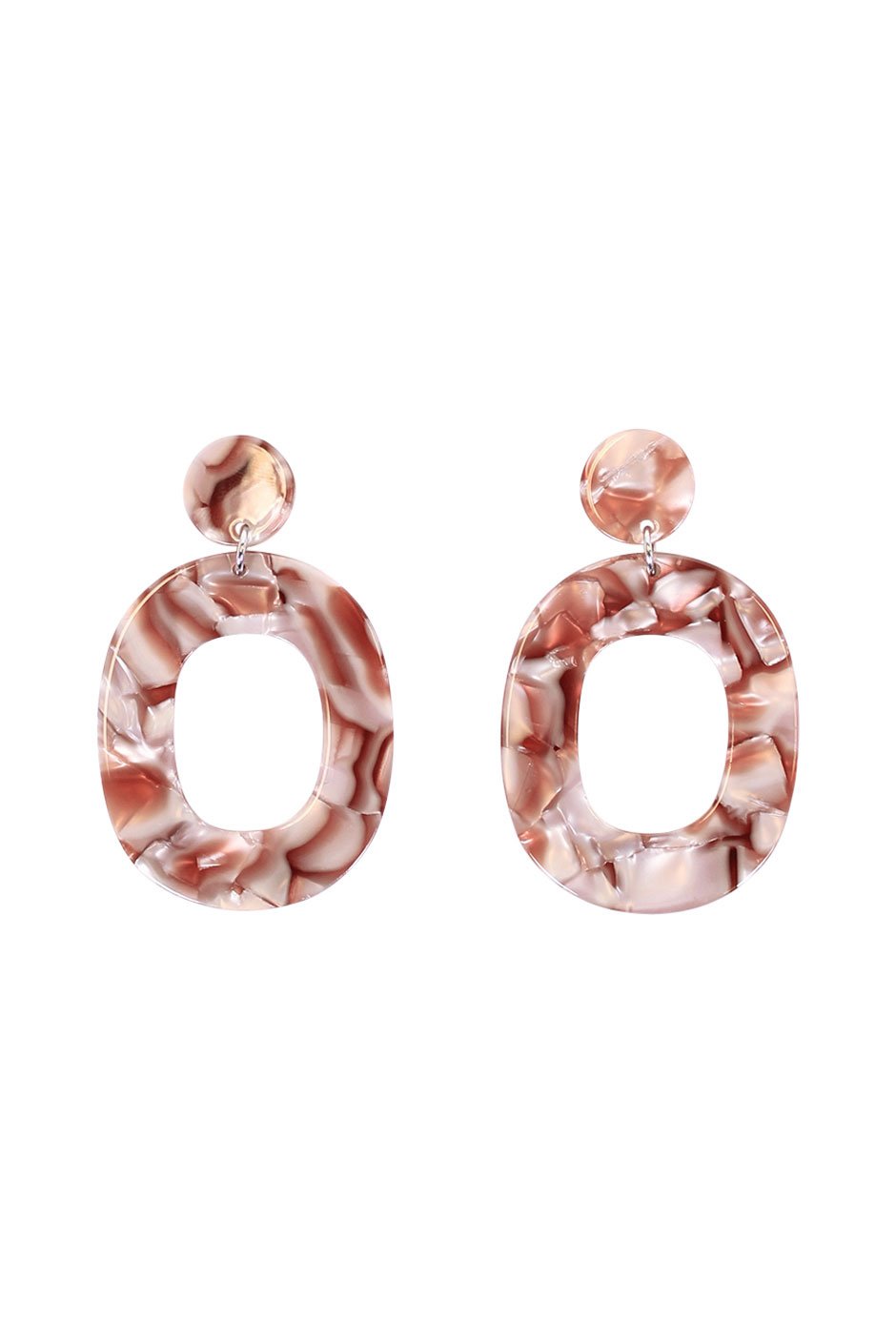 [TEST] Lisa Resin Oval Earrings