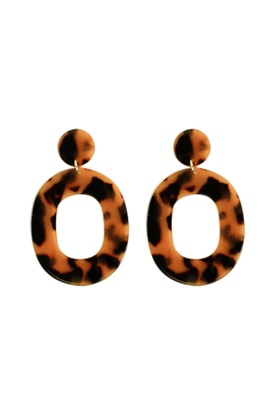 [TEST] Lisa Resin Oval Earrings