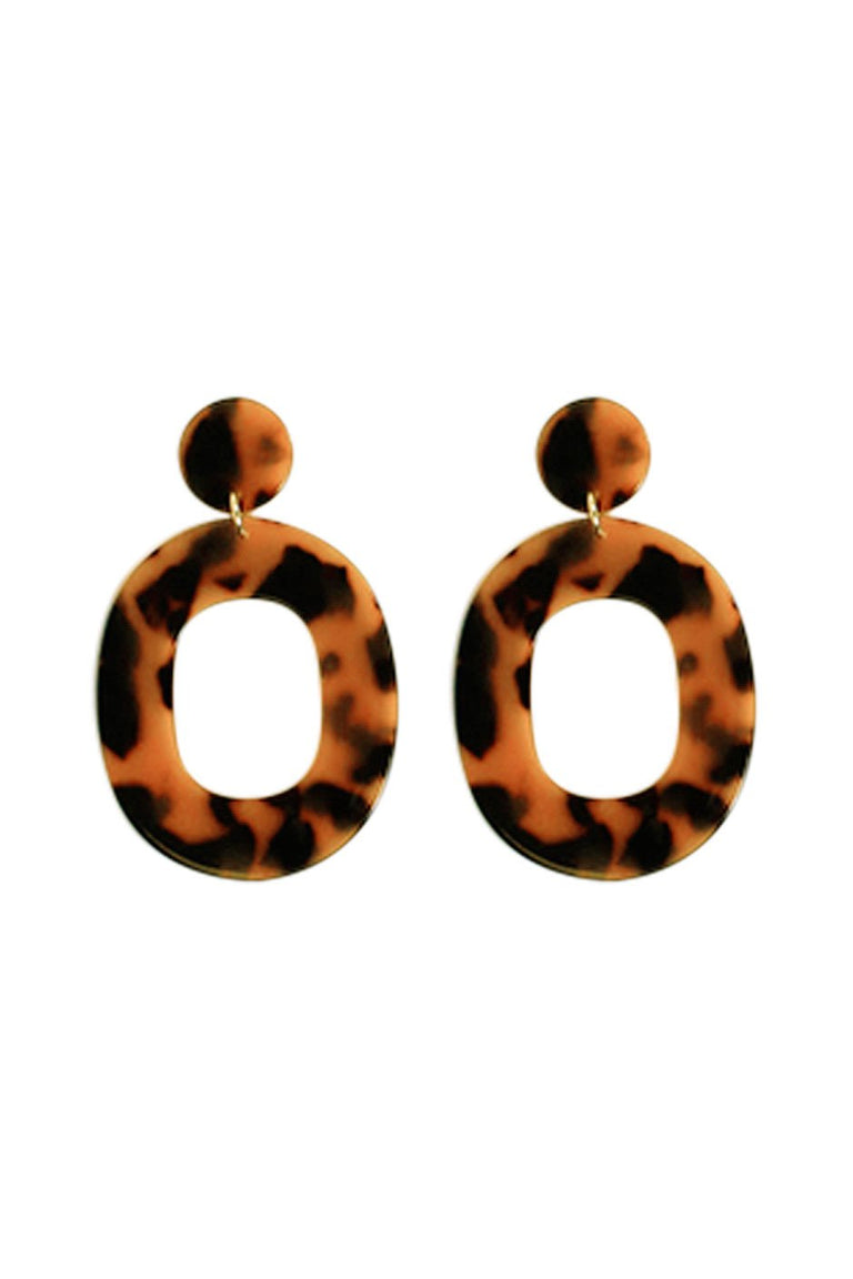 [TEST] Lisa Resin Oval Earrings