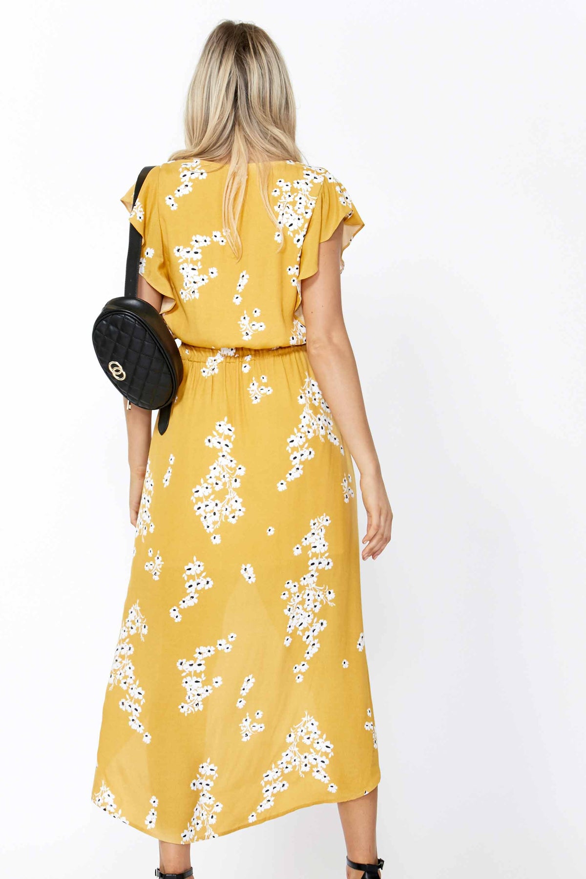 [TEST] Hazel Ruffle Wrap Maxi Dress