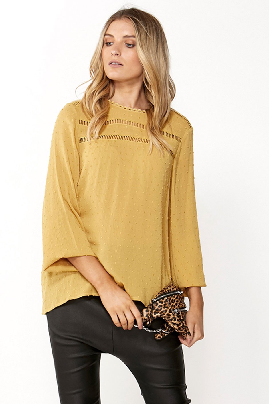 [TEST] Rosalie Lace Trim Blouse