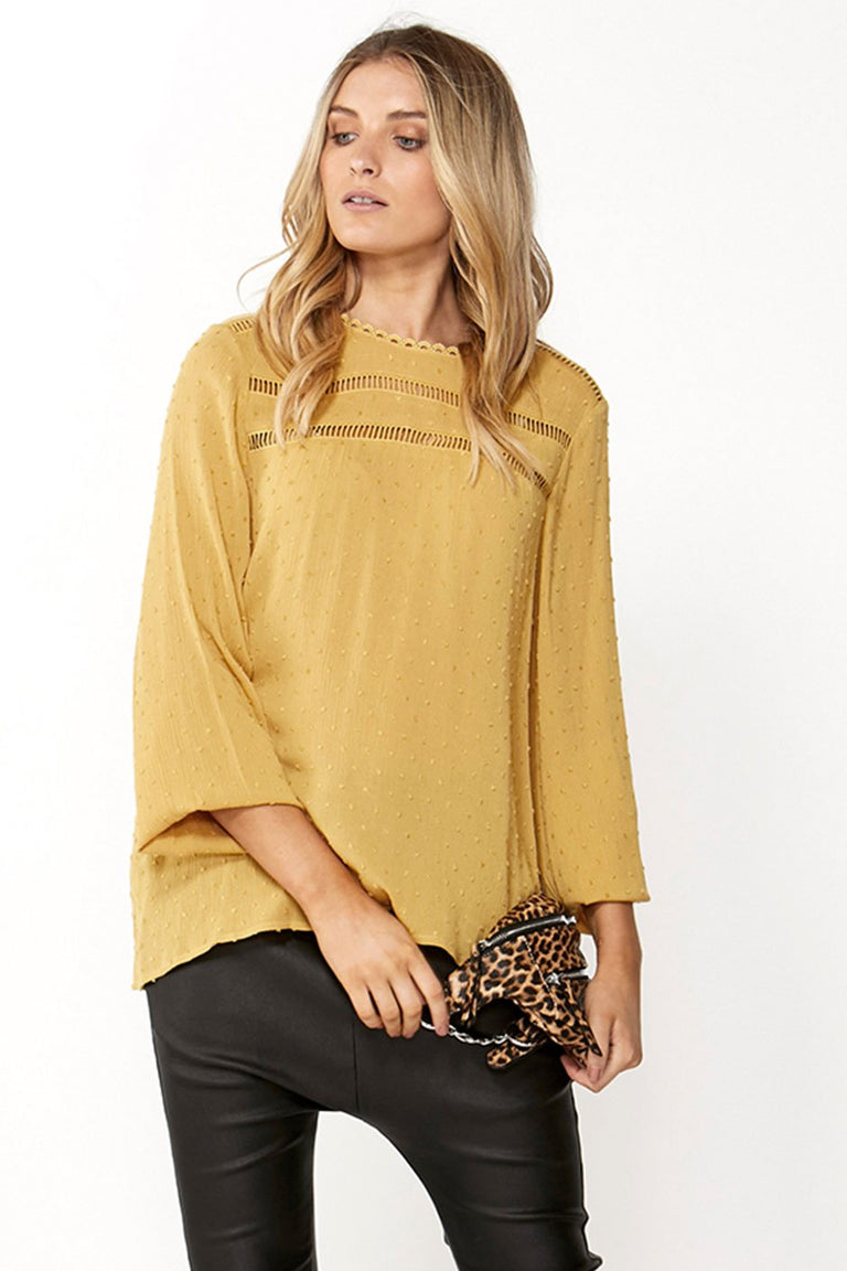 [TEST] Rosalie Lace Trim Blouse